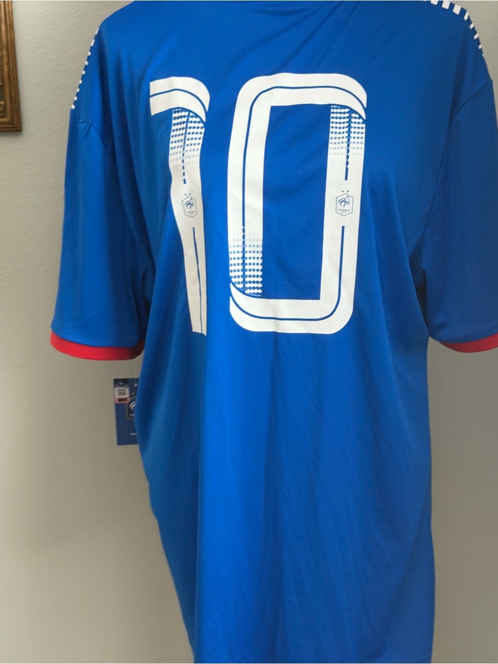 NWT WORLD CUP FRANCE BLUE JERSEY XL Mbappe 10